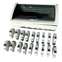 Tablou sigurante 18 posturi, echipat cu bipolare automate 9 x 10A + 9 x 16A