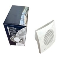 Ventilator baie silentios, alb 100 mm