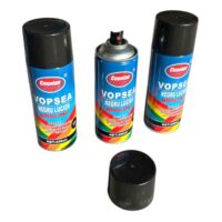 Vopsea spray reparatii negru lucios 3 x 450 ml
