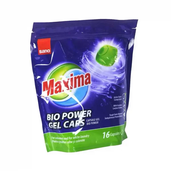 sano maxima bio power gel detergent capsule 16 buc 2