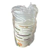 Bol supa din carton cu capac 500 ml, set 10 bucati