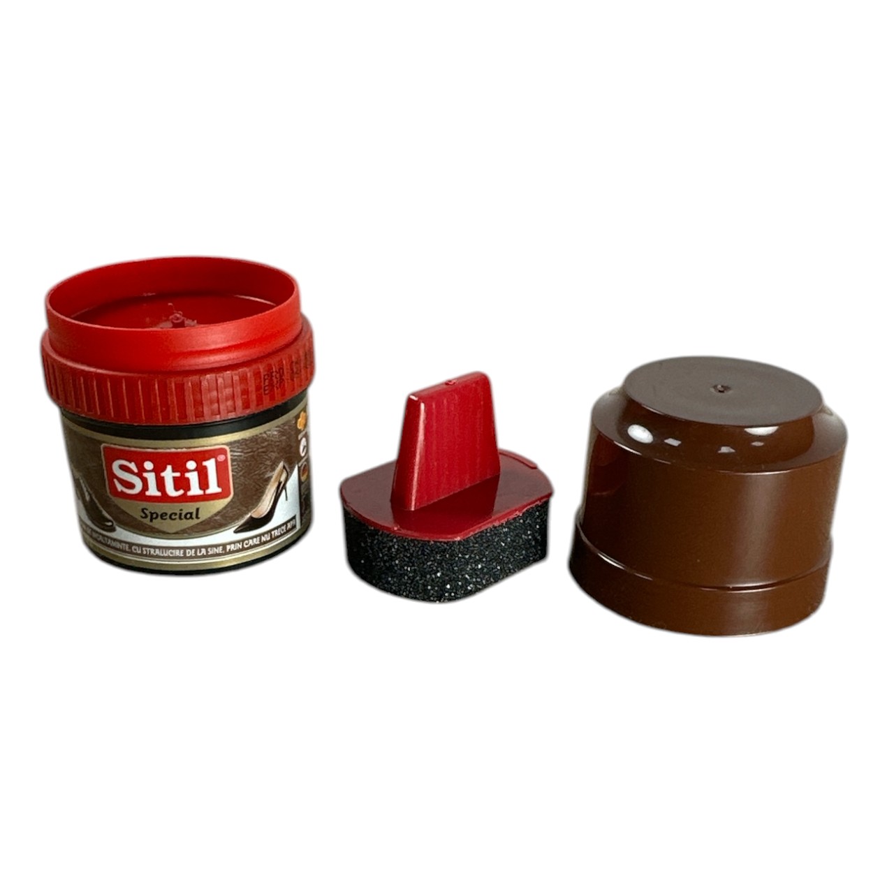 Crema Pantofi Maro cu Burete, 50 ml - imagine 2