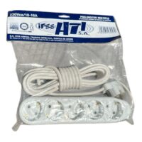 Prelungitor electric cu ceramica, 5 M (metri) 5 prize, alb