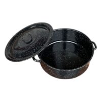 Cratita emailata 18L cu capac