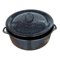 Cratita emailata 18L cu capac