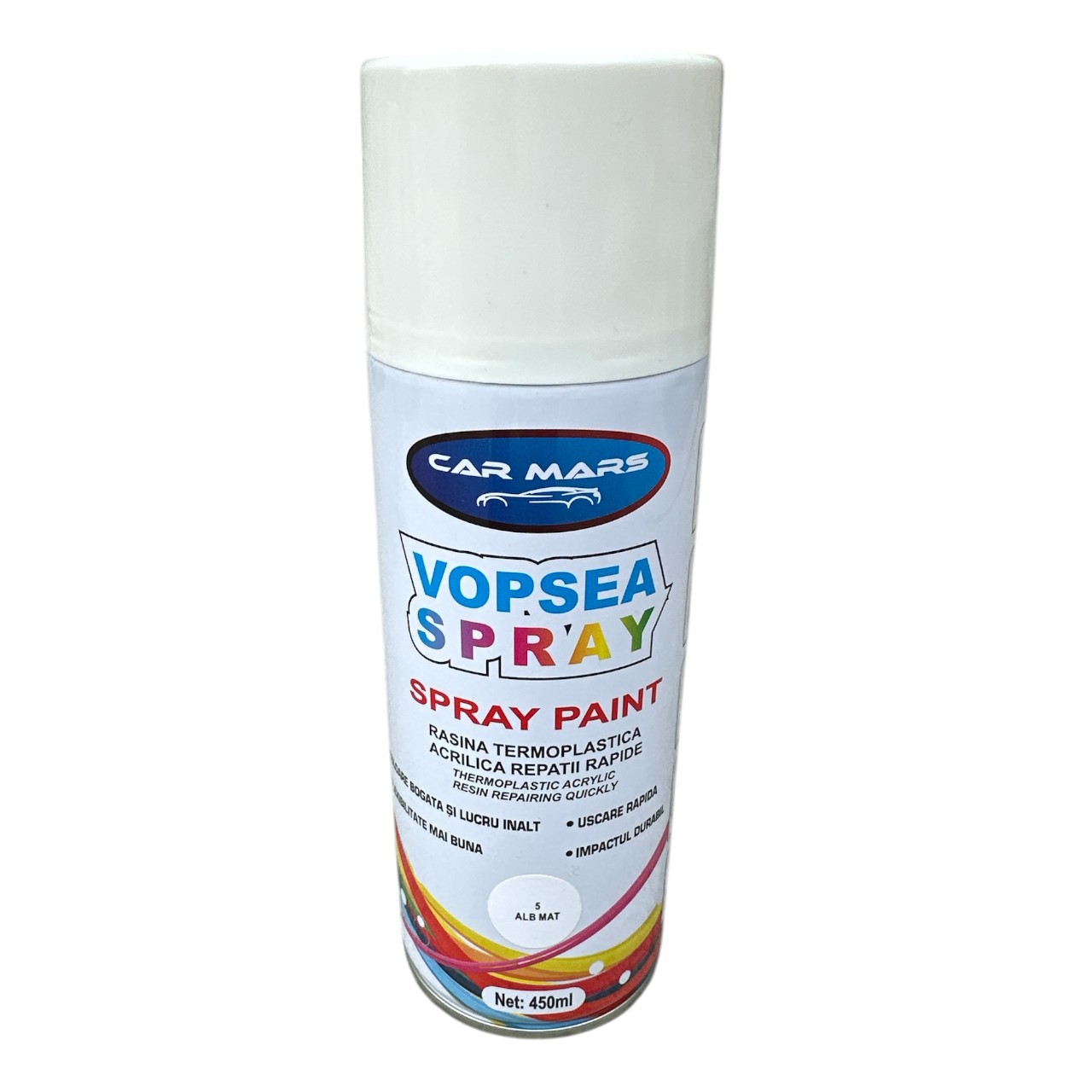 Vopsea Spray metal / lemn, alb mat , 450 ml - imagine 2