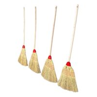 Maturi paie (sorg) cu cozi lungi 137 cm, 4 bucati