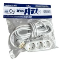 Prelungitor ceramic 3 prize, 7 m, alb