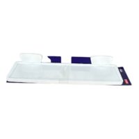 RomTatay Etajera Oglinda baie, alba