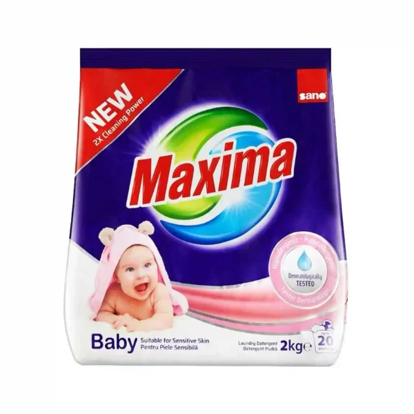 sano maxima baby detergent pudra piele sensibila 20 spalari 2 kg 1