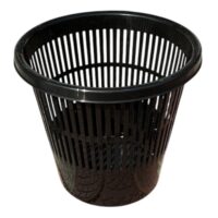 Cos birou din plastic, negru 10 L