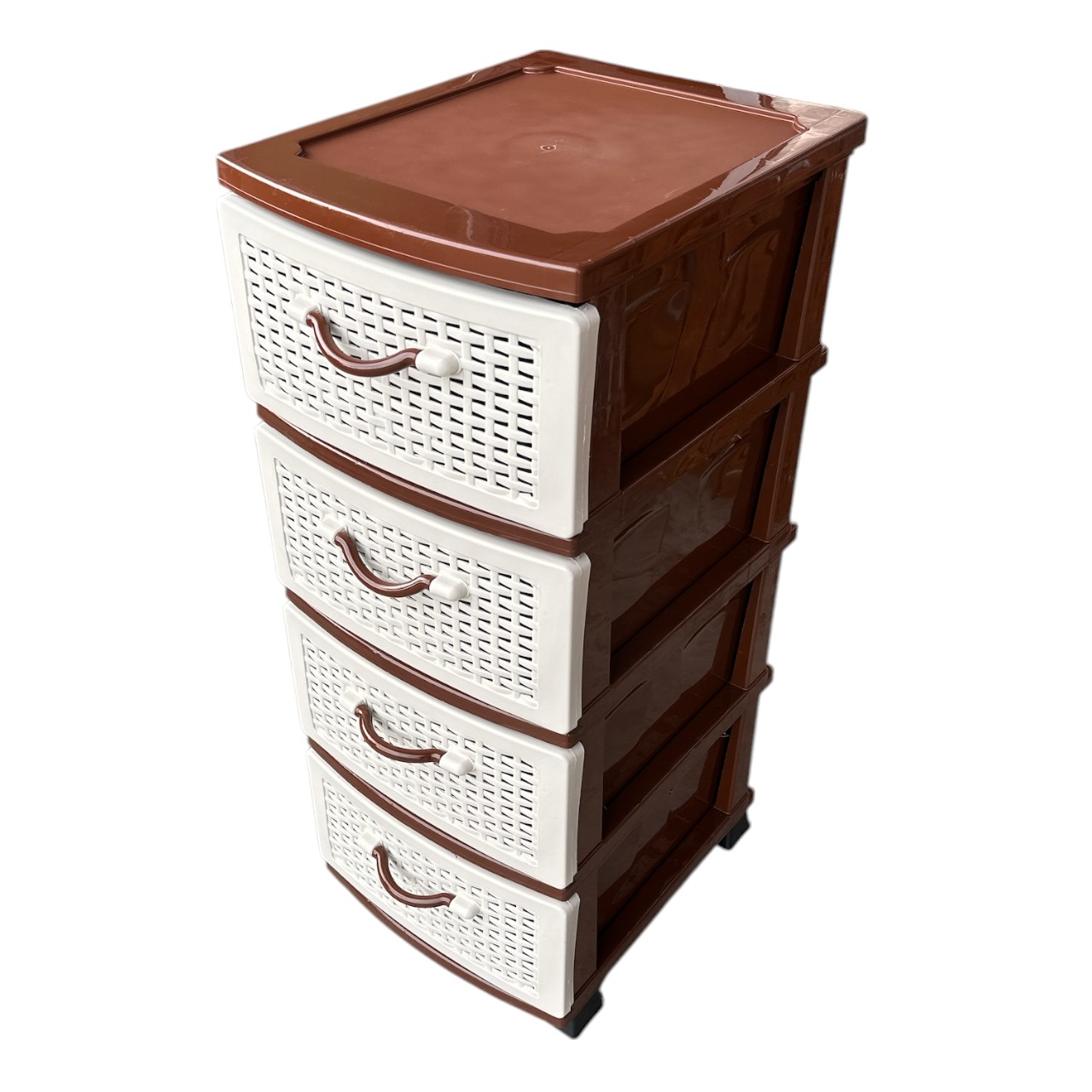 Dulap plastic cu 4 sertare, model ratan