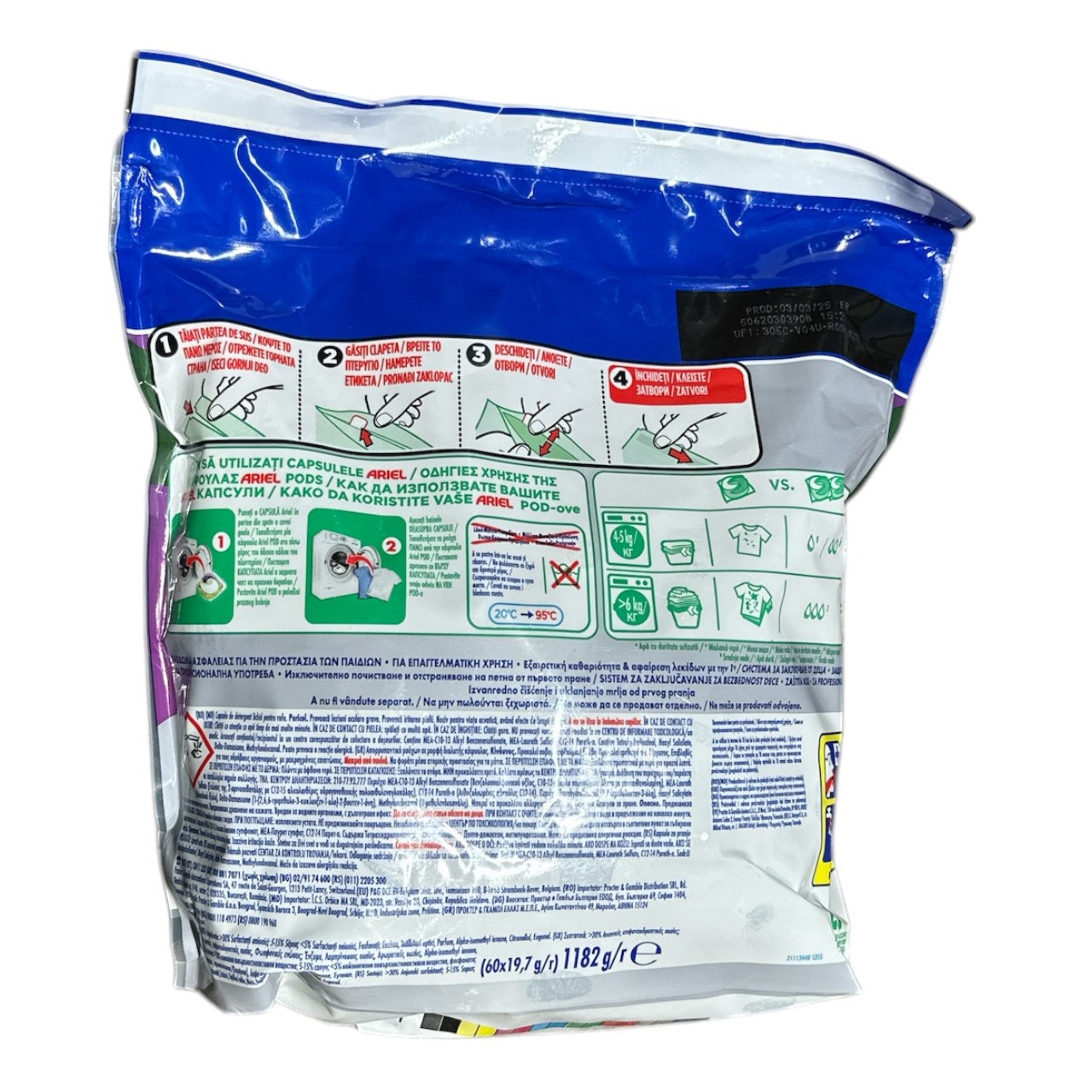 Ariel Detergent rufe Profesional (Color) 60 capsule all in 1 pods - imagine 2