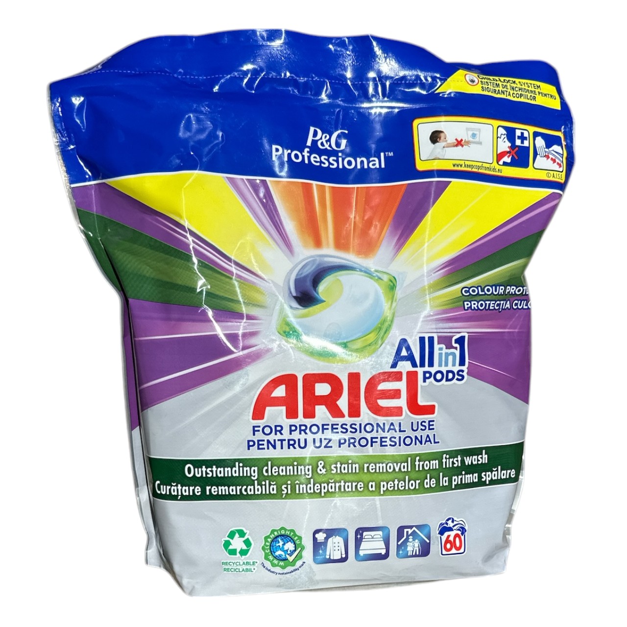 Ariel Detergent rufe Profesional (Color) 60 capsule all in 1 pods