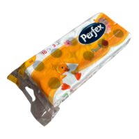 Hartie igienica Perfex 3 straturi, 10 role, Peach