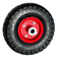 Roata liza cu janta metalica, ax 16mm