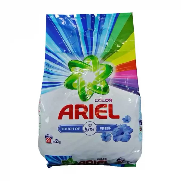 ariel color detergent de rufe automat touch of lenor fresh 2kg 2