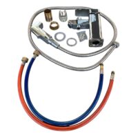 Baterie chiuveta baie inox cu dus si functie bideu