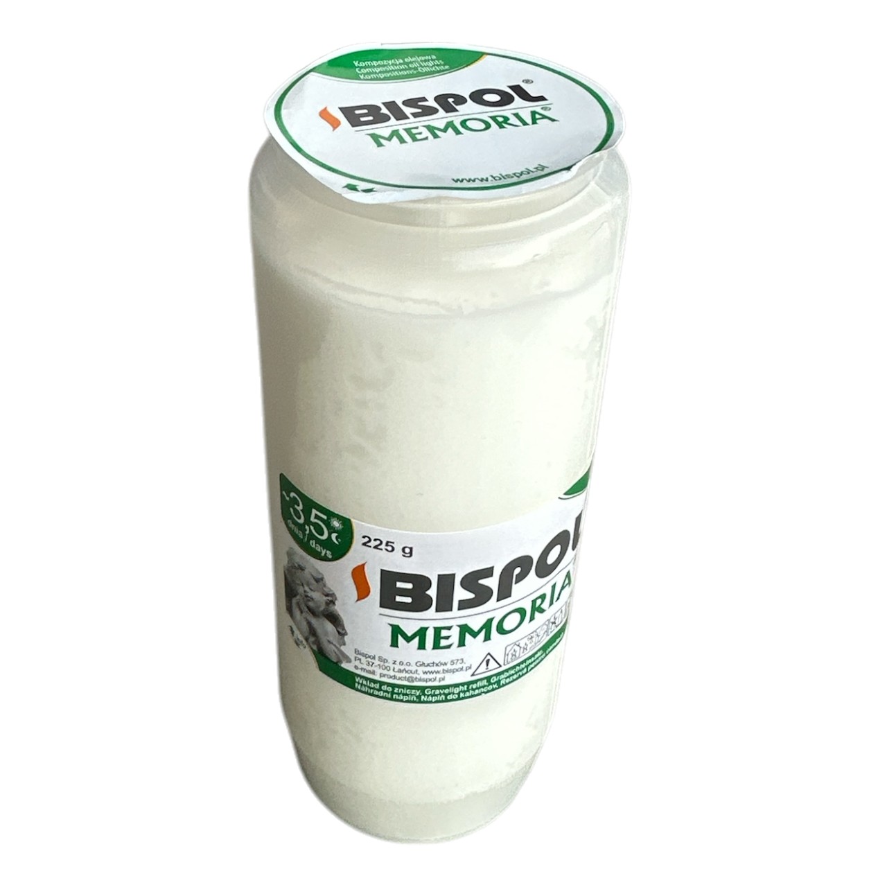 Bispol Memoria Rezerva parafina candela, 3.5 zile - imagine 2
