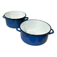 Set 2 Cratite emailate, Cratita 5 L + Cratita 8 L