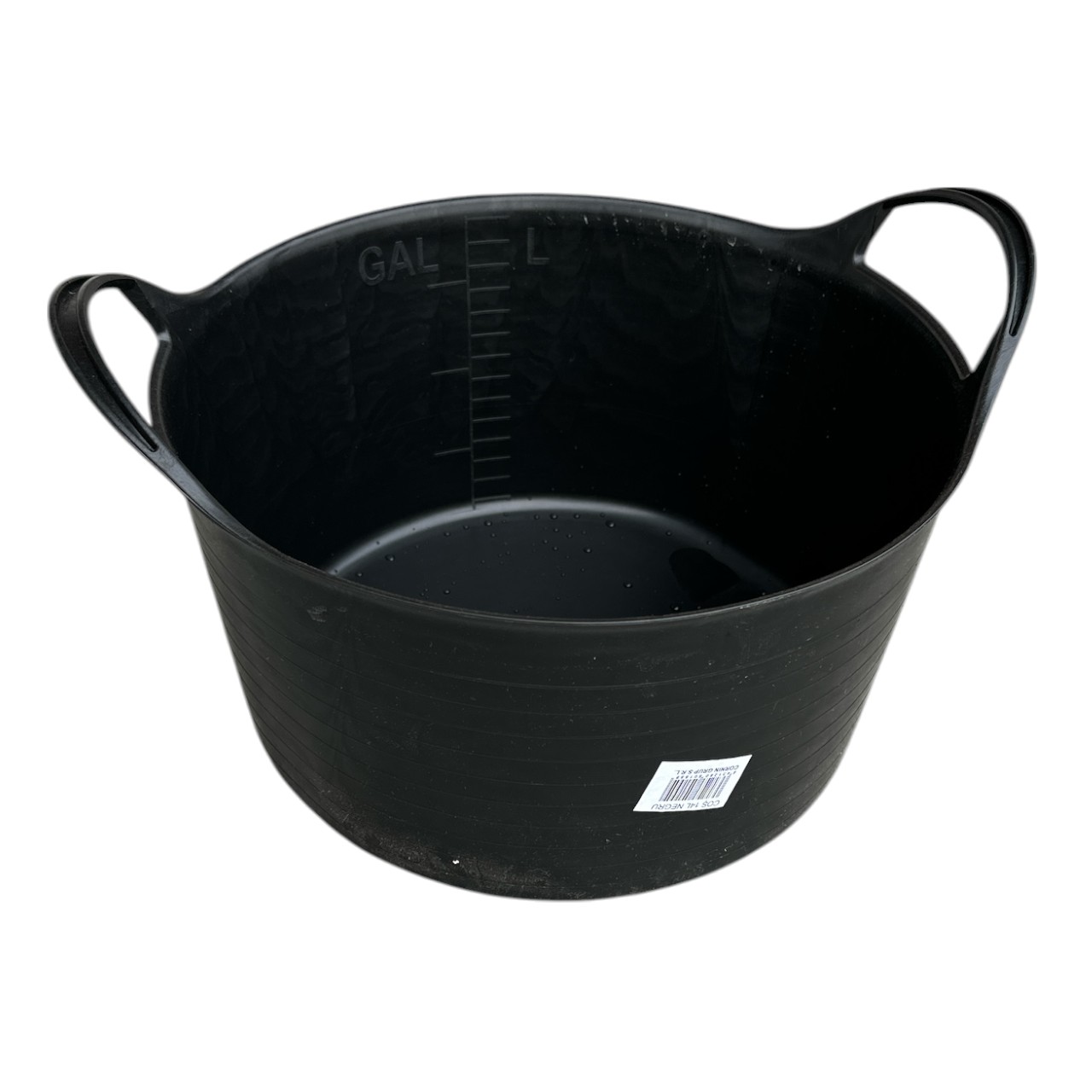 Galeata flexibila / cos flexibil cu 2 manere negru, 14 litri