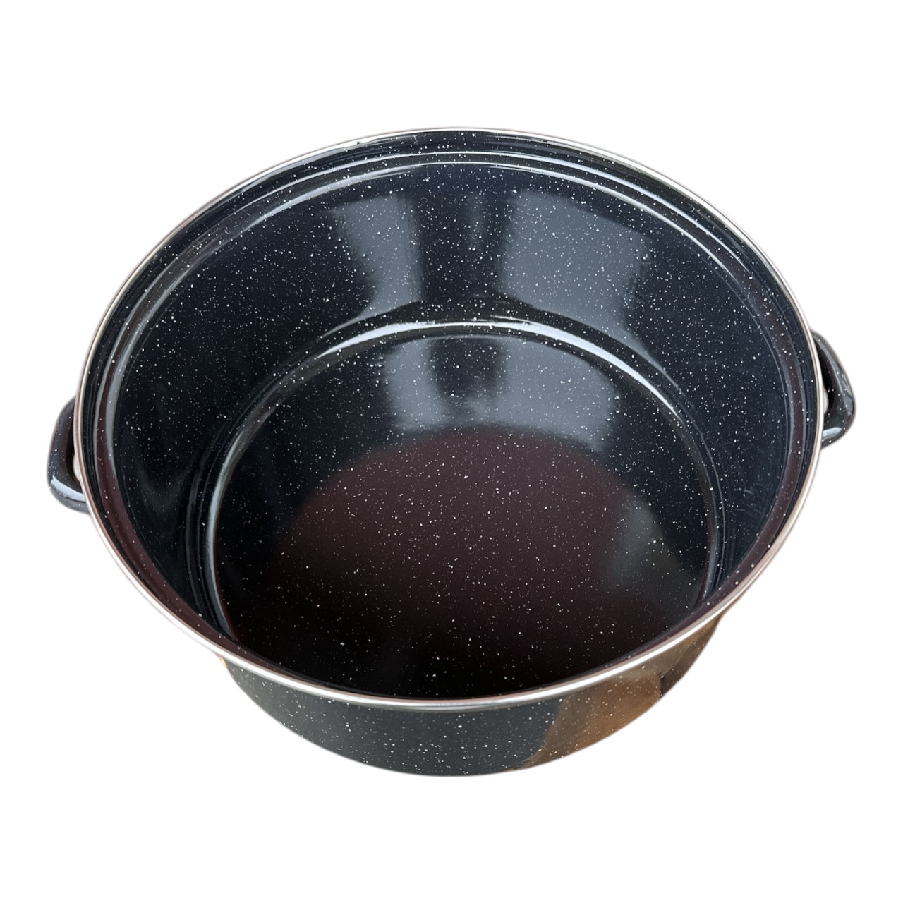 Cratita emailata 8 L, neagra - imagine 2