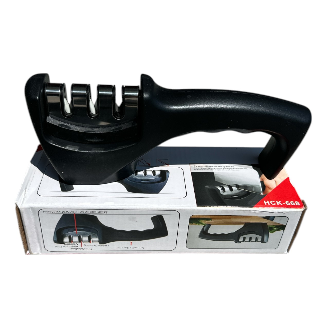 Dispozitiv ascutit cutite profesional, 21 cm - imagine 2