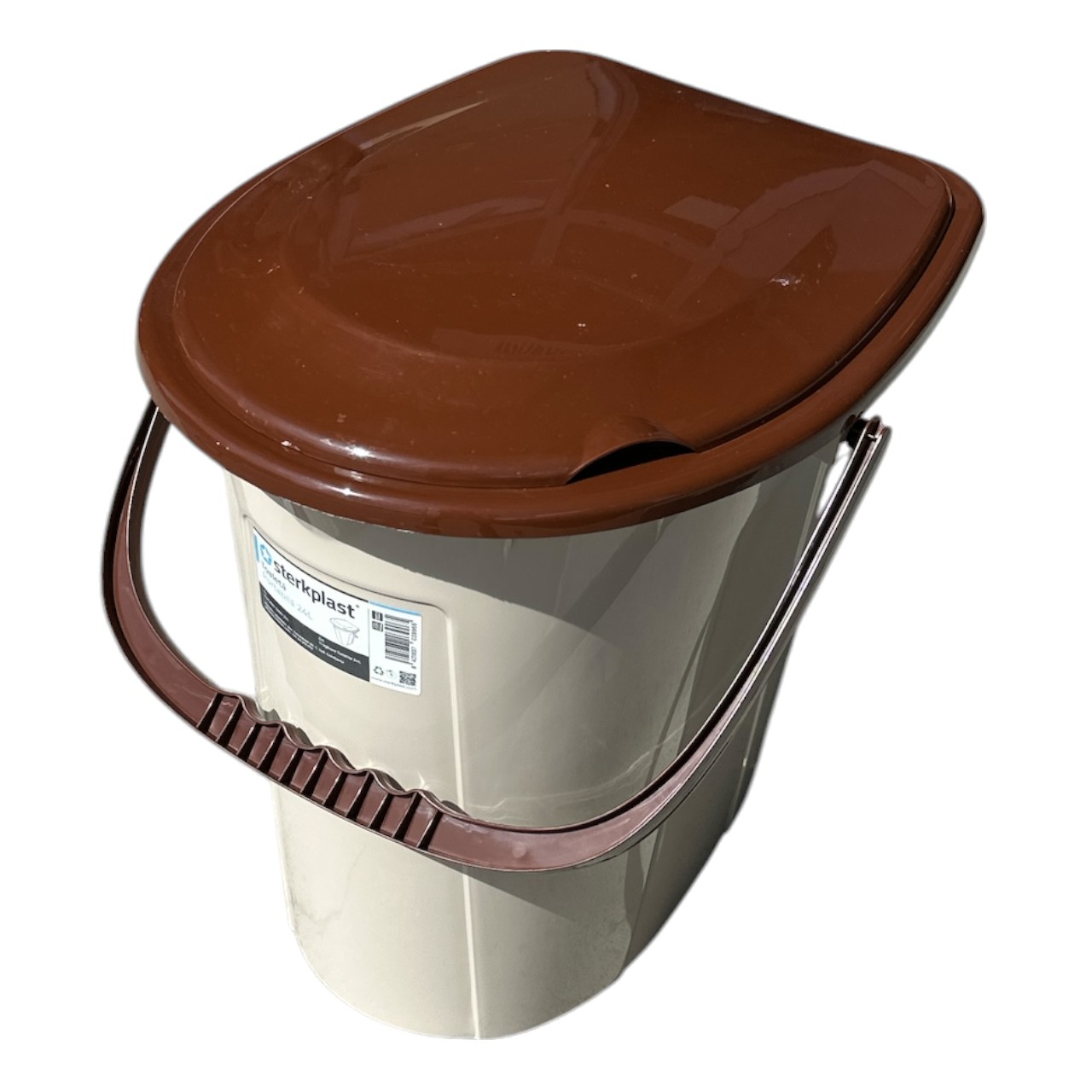 Galeata WC (toaleta) din plastic cu capac, 24 L