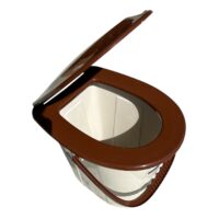 Galeata WC (toaleta) din plastic cu capac, 24 L