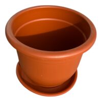 Ghiveci plastic mare 30 cm, maro