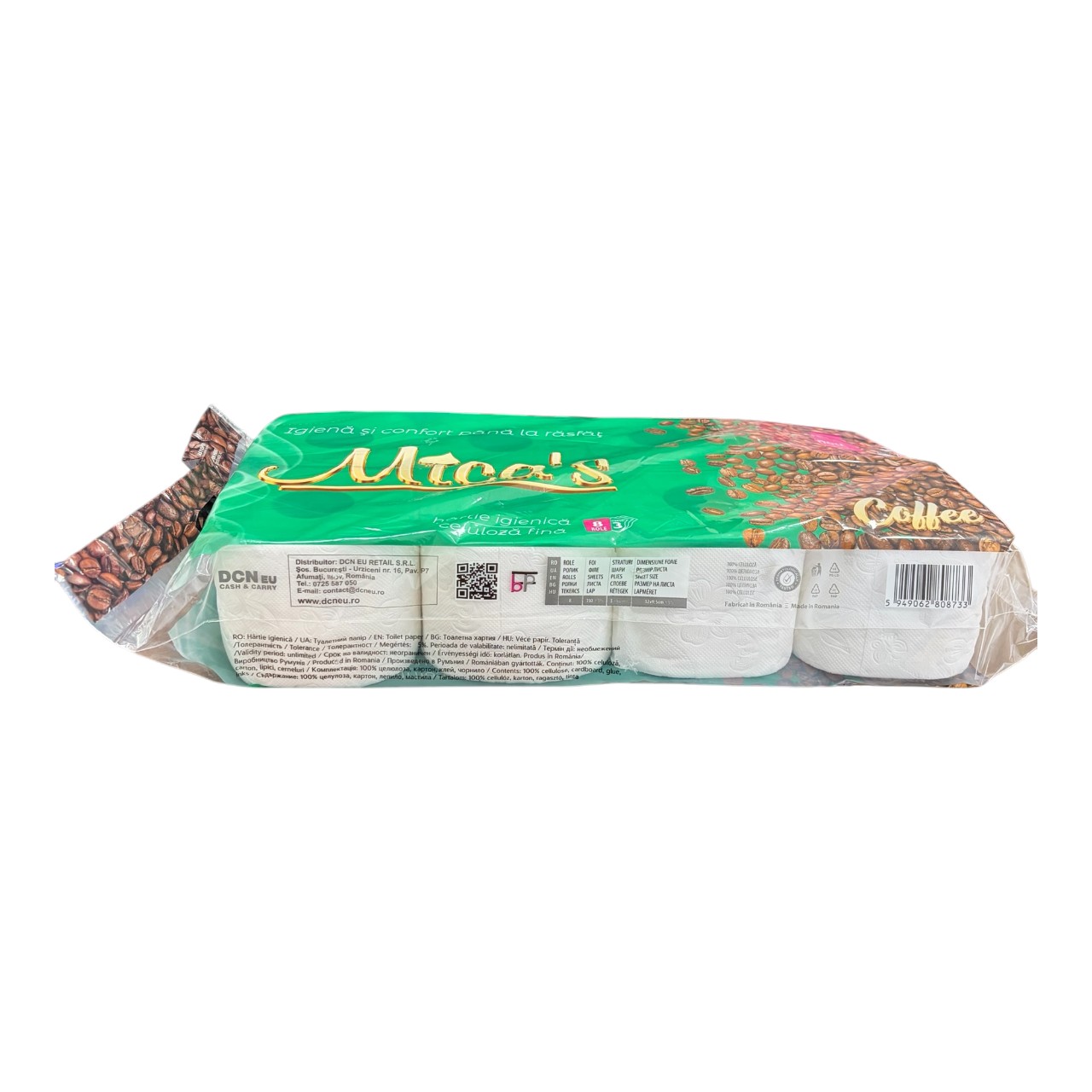Mica's Deluxe Coffee Hartie igienica 3 straturi, alba, 8 role - imagine 2
