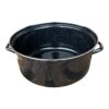 Cratita emailata 12 litri neagra