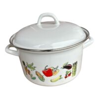 Cratita Emailata 4.5 L (22 cm) cu Capac