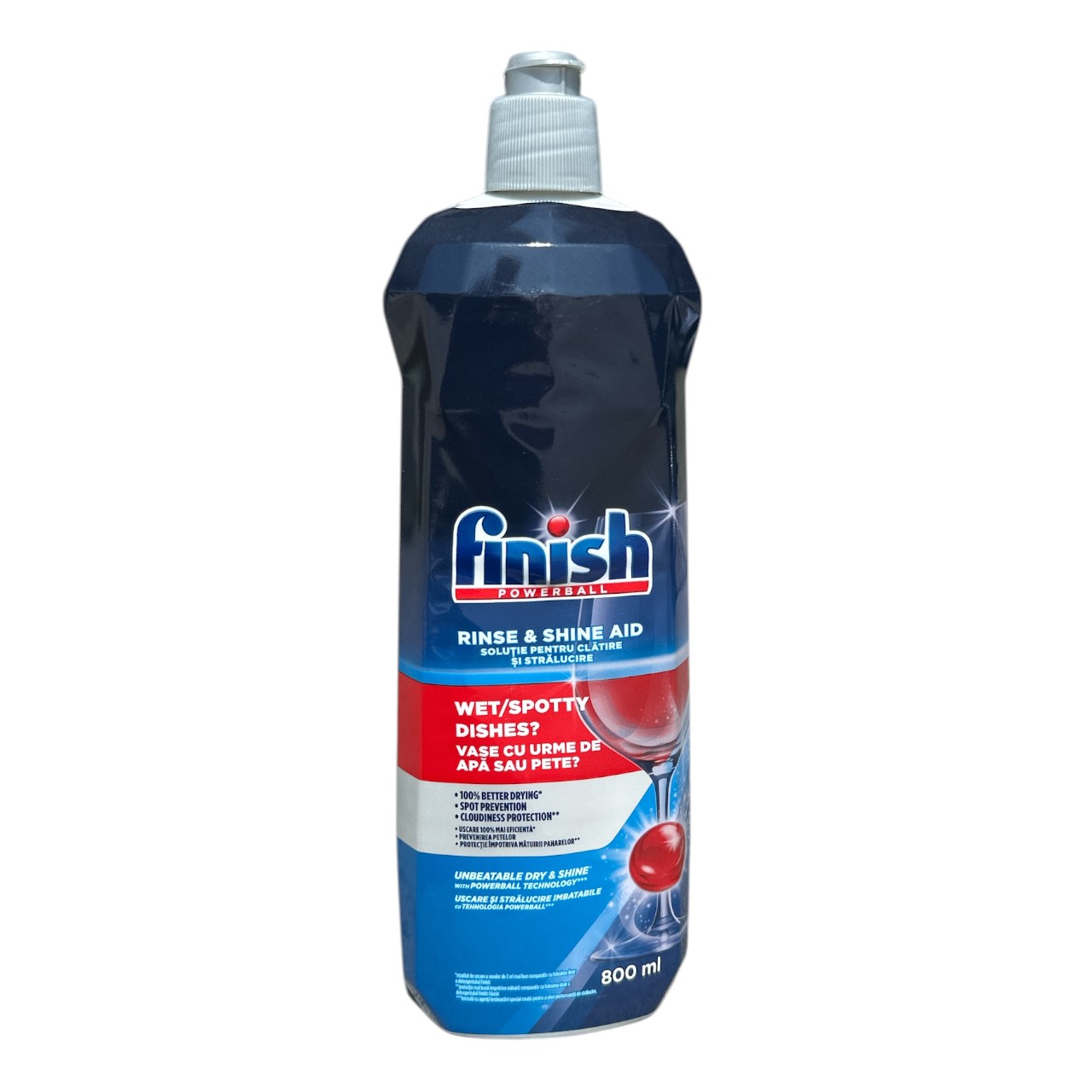 Finish Shine and Protect rinse aid Solutie clatire vase 800 ml, 160 spalari