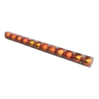 Globuri de craciun lucioase, mate, maro, set 12 bucati