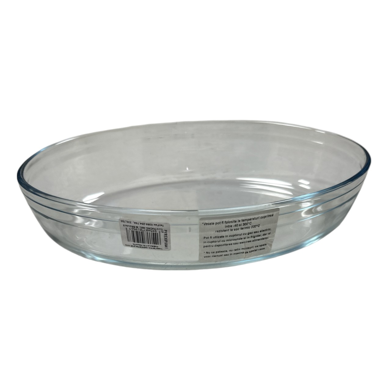 Tava sticla termorezistenta, ovala 29 cm - imagine 2