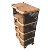 Crilelmar Raft incaltaminte plastic 5 polite, crem-maro