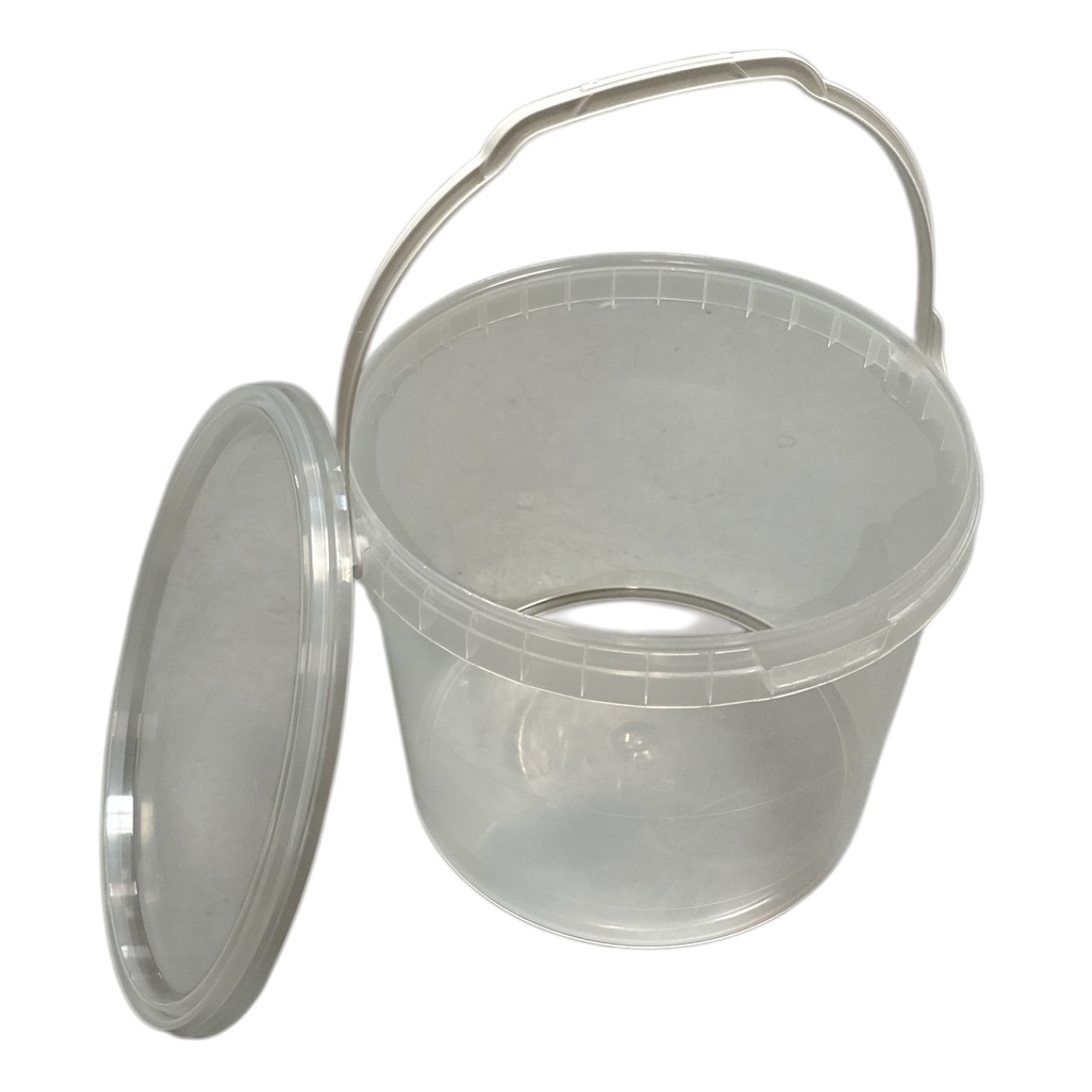 Galeata plastic cu capac, transparenta, sigilabila 5 L - imagine 2