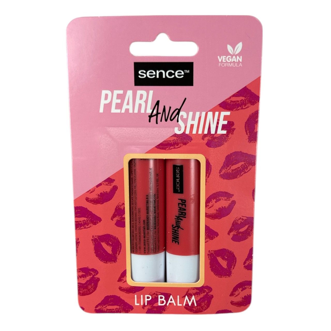 Sence Balsam de buze Pearl and Shine 2 x 4.3 G (formula vegana)
