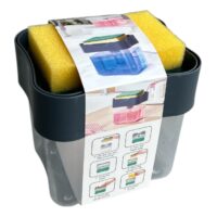 Dispenser detergent vase cu suport burete, 450 ml