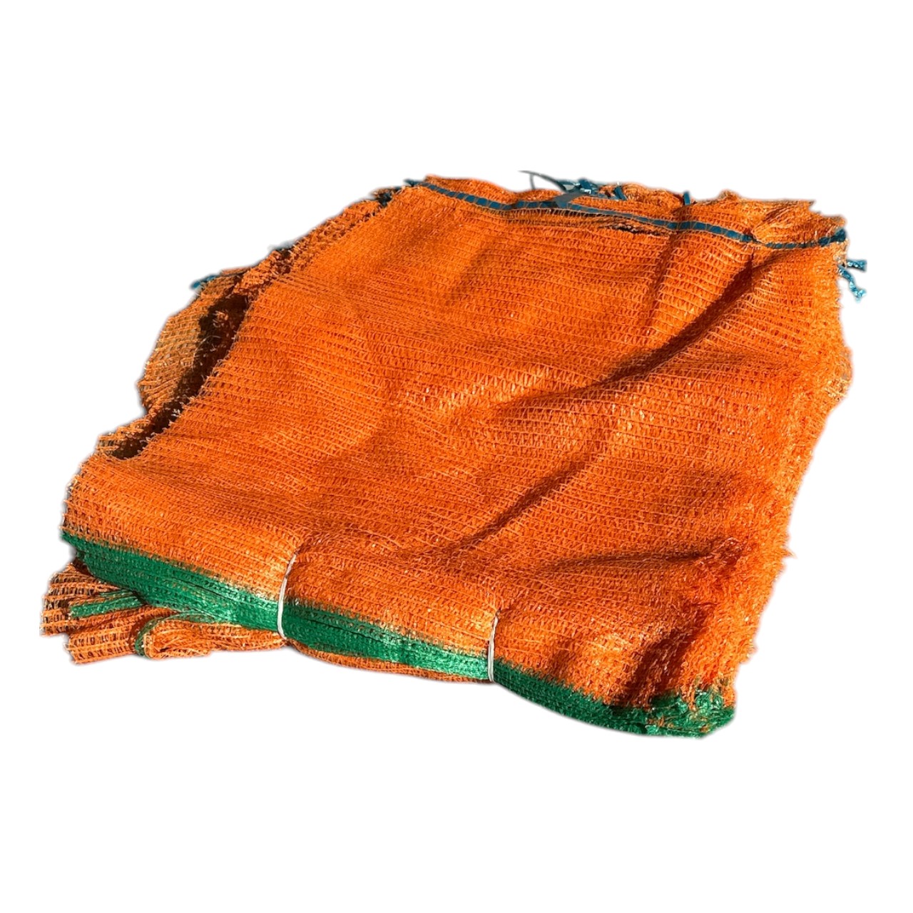 Saci plasa 25 kg raschel, portocalii 100 bucati