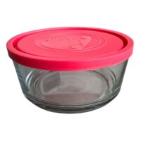 Caserola din sticla cu capac, rotunda 1200 ml