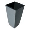 Ghiveci inalt interior exterior, gri, patrat 46 cm