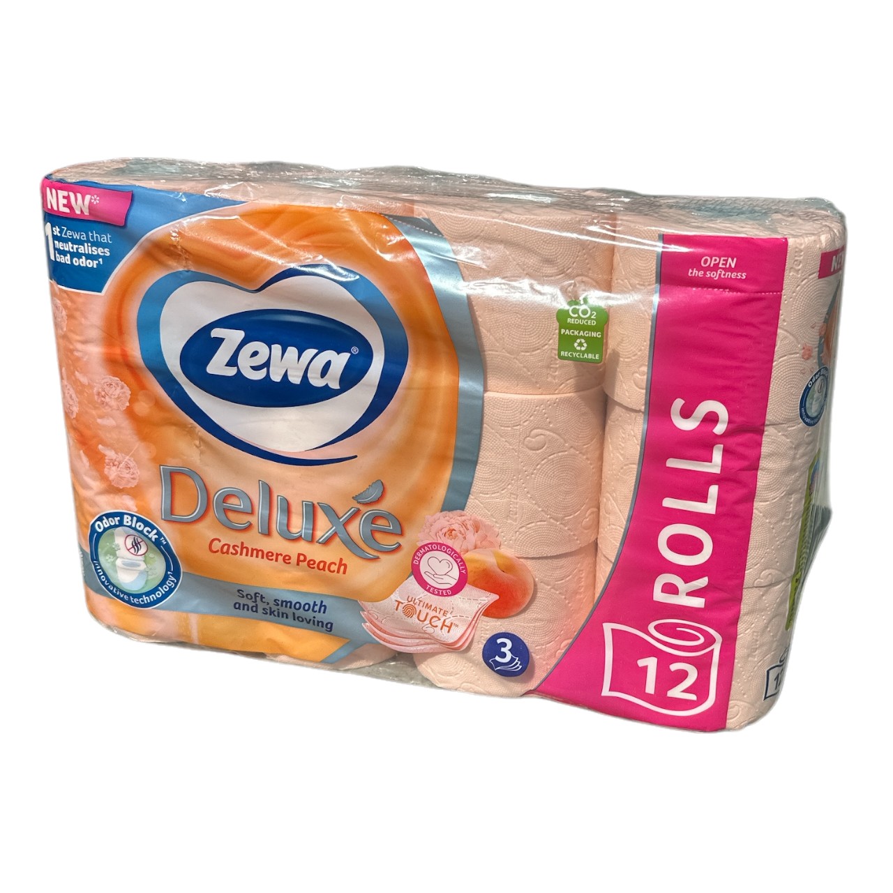Hartie igienica 3 straturi Zewa Deluxe Cashmere Peach, 12 role