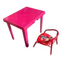 Masuta din plastic cu sertar si scaun pentru copii