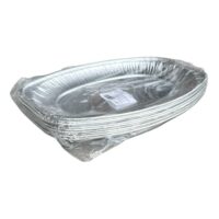 Platou aluminiu unica folosinta, ovala S-350, set 10 bucati