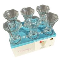 Set Cupe inghetata, din sticla 225 ml, Uniglass - 6 bucati