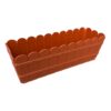 Jardiniera plastic, rustica 40 cm, maro
