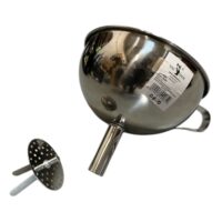 Palnie inox cu sita si toarta, 13 cm