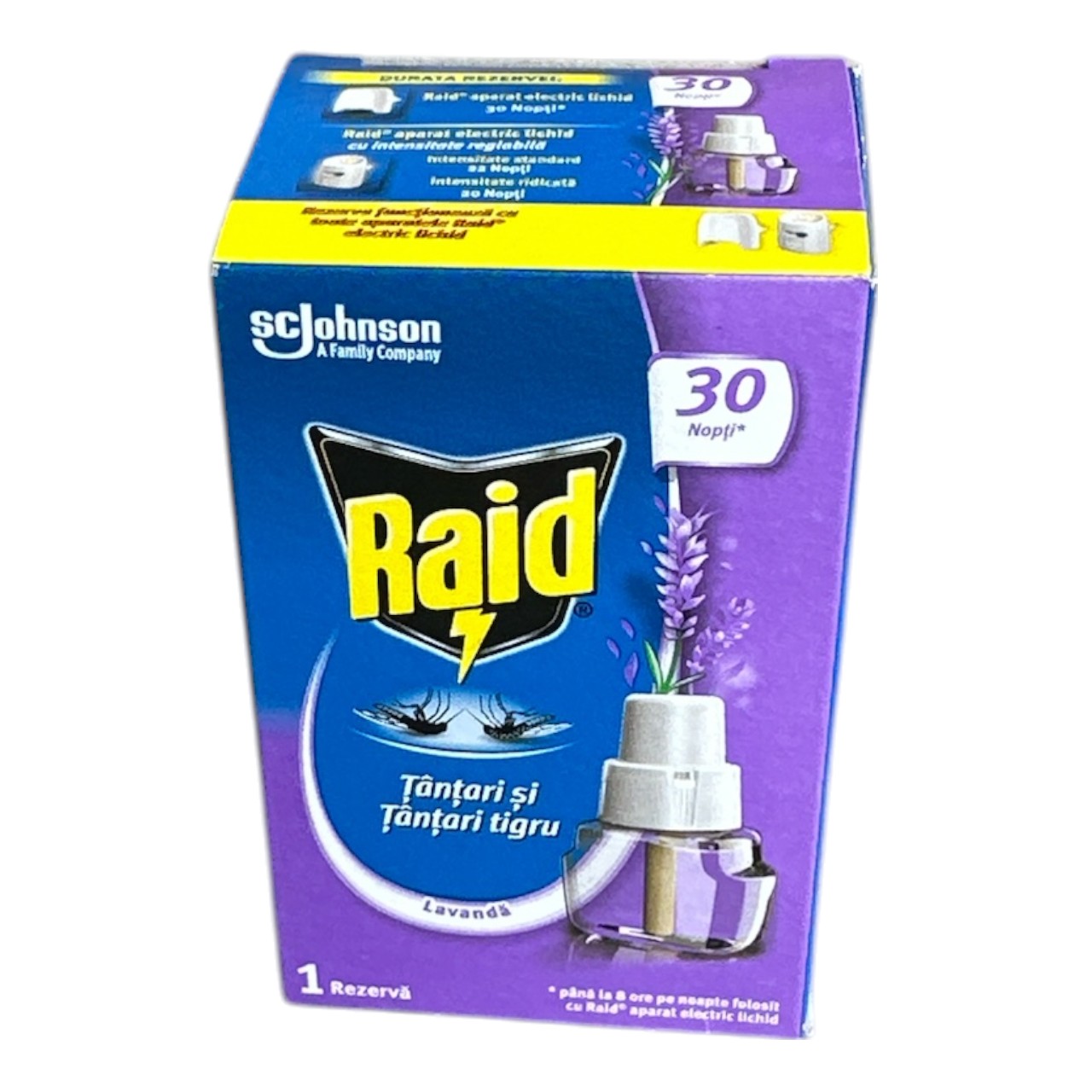 Rezerva Lichida Anti Tantari Raid 30 nopti, 21 ml, lavanda